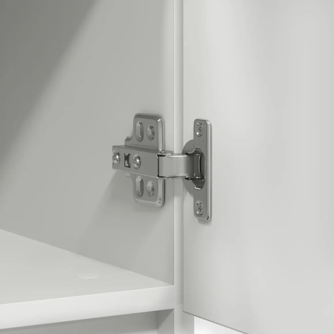 Aparador Risco puerta + 3 cajones blanco 65x71x35 cm