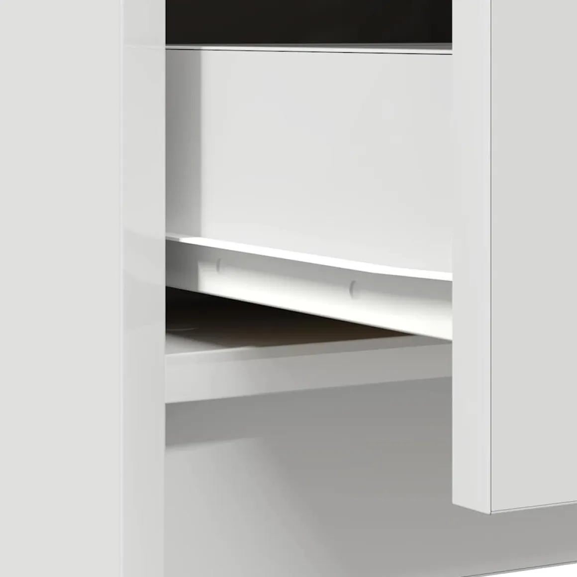 Aparador Risco puerta + 3 cajones blanco 65x71x35 cm
