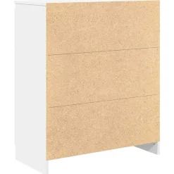 Aparador Rizo puerta + 4 cajones blanco 84x71x35 cm