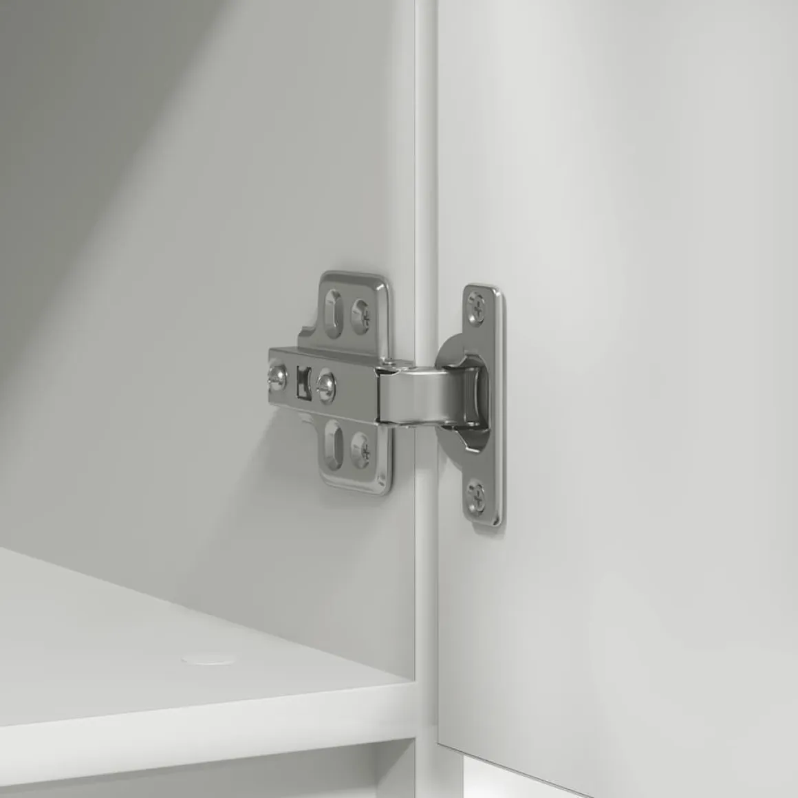 Aparador Rizo puerta + 4 cajones blanco 84x71x35 cm
