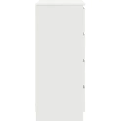 Aparador Rizo puerta + 4 cajones blanco 84x71x35 cm