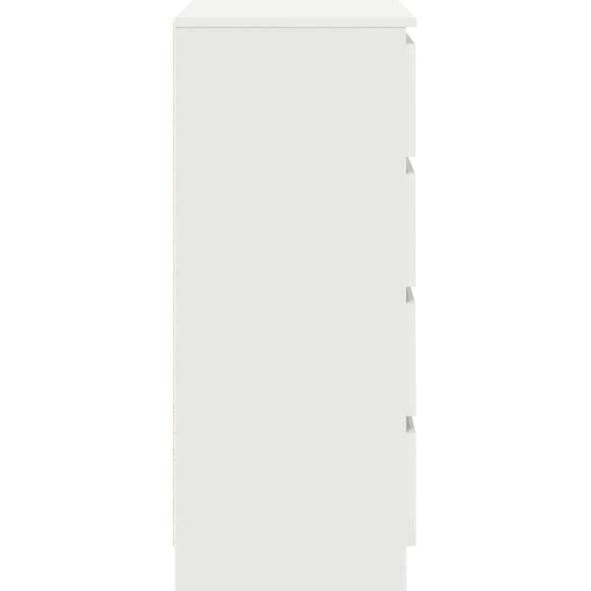 Aparador Rizo puerta + 4 cajones blanco 84x71x35 cm