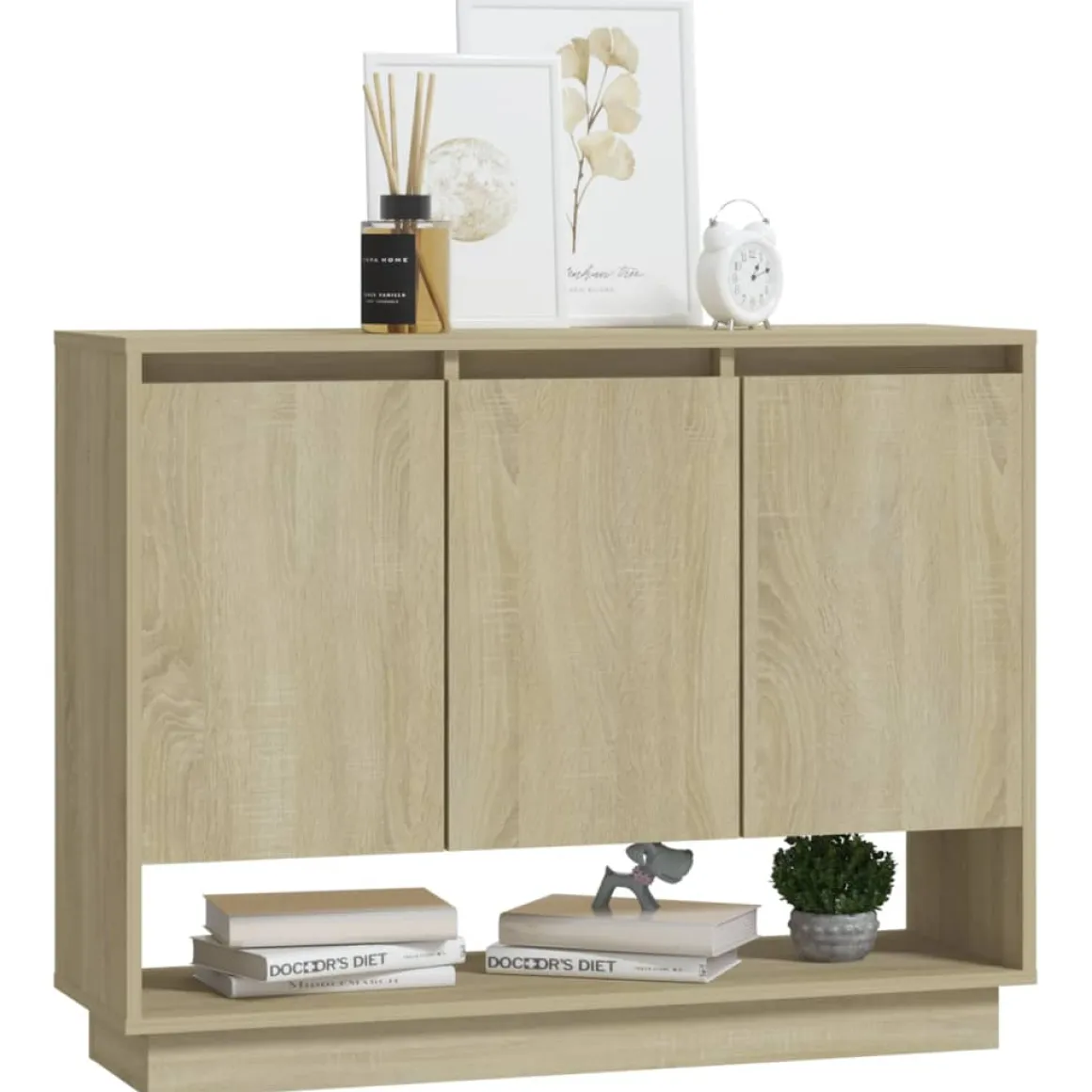 Aparador Roma 3 puertas + estante 75x97x31 cm