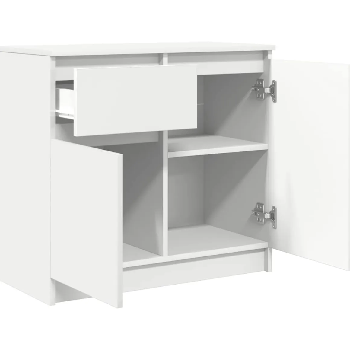 Aparador Rumba 2 puertas + cajón blanco 65x71x35 cm