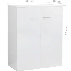 Aparador Soft puerta doble 75x60x30 cm