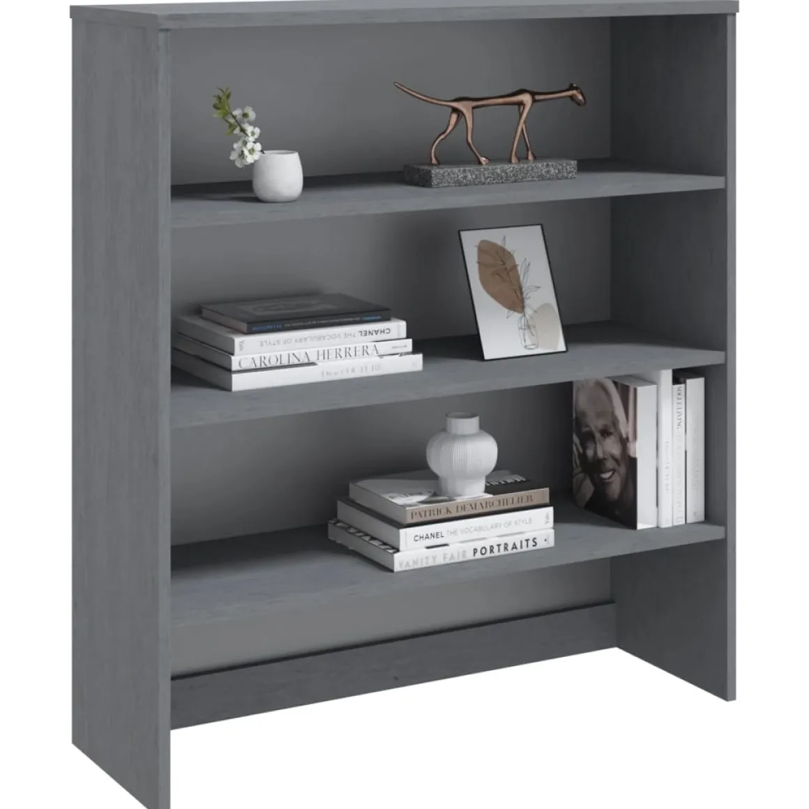 Aparador superior Hamar 3 niveles madera de pino 100x90x30 cm