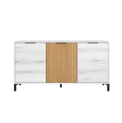 Aparador Tokio 3 puertas albo/rayado 70x136,3x40 cm