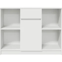 Aparador Tundra 4 compartimentos + cajón + puerta blanco 76x101x35 cm