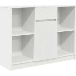 Aparador Tundra 4 compartimentos + cajón + puerta blanco 76x101x35 cm