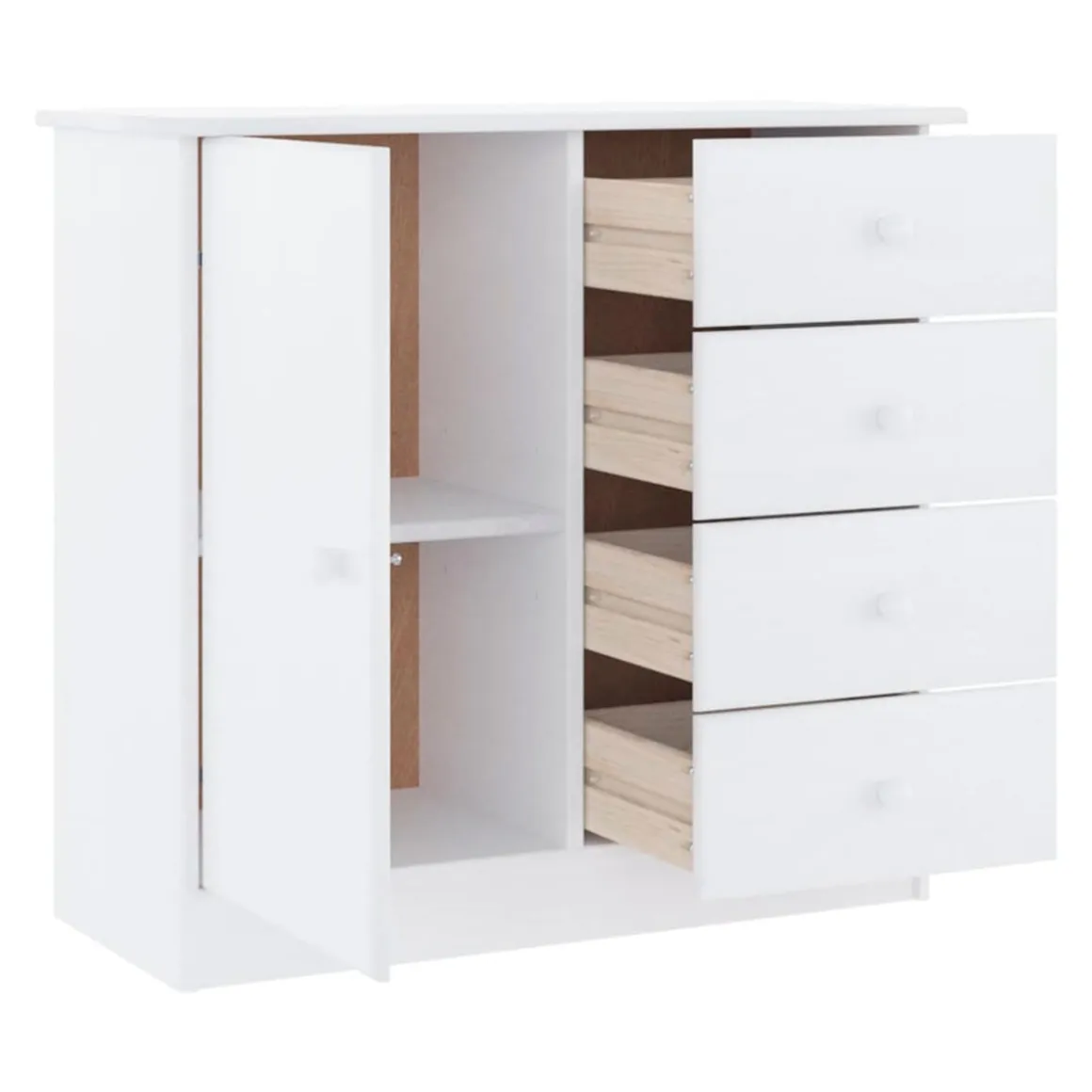 Aparador Turia 4 cajones + 1 puerta 73x77x35 cm
