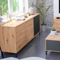 Aparador Urban Plus 2 puertas + 3 cajones 74x154x41 cm