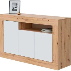 Aparador Velho 3 puertas + estante abierto 87x144x42 cm