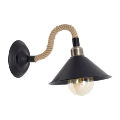 Aplique Soga Lumit 40W marrón 23x22x35 cm