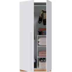 Armario Ambient 2 puertas roble nodi/blanco artik 200x90x52 cm
