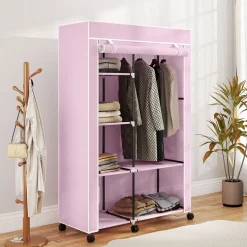 Armario Aurora Homcom 6 estantes 162,5x103x43 cm