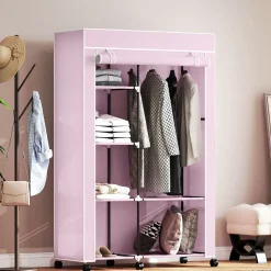 Armario Aurora Homcom 6 estantes 162,5x103x43 cm