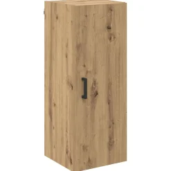 Armario auxiliar Adrianne 1 puerta + 3 cajones roble 180x34,5x34 cm