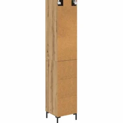 Armario auxiliar Adrianne 1 puerta + 3 cajones roble 180x34,5x34 cm