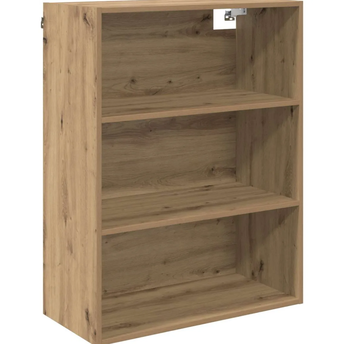 Armario auxiliar Babi 2 puertas + 2 cajones + 3 estantes roble 180x69,5x32,5 cm
