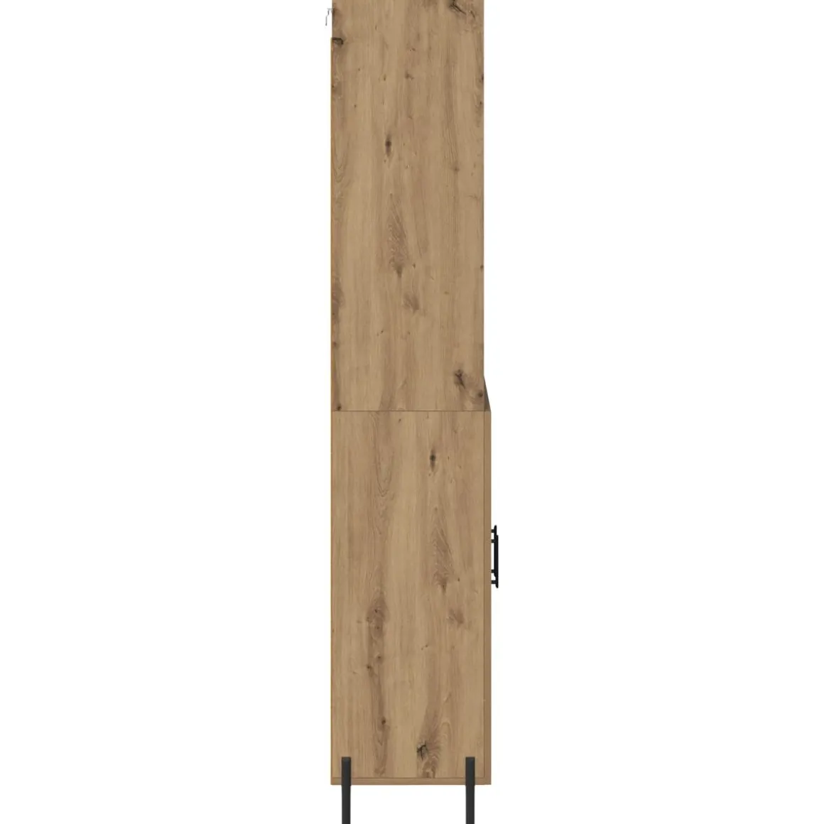 Armario auxiliar Caterina 2 puertas + 3 estantes roble 180x69,5x32,5 cm
