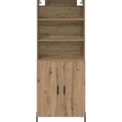 Armario auxiliar Caterina 2 puertas + 3 estantes roble 180x69,5x32,5 cm