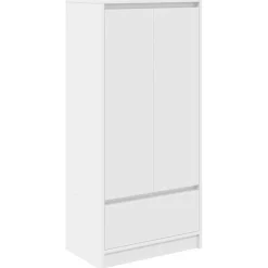 Armario auxiliar Celeste doble puerta + cajón blanco 119,5x55,5x34 cm