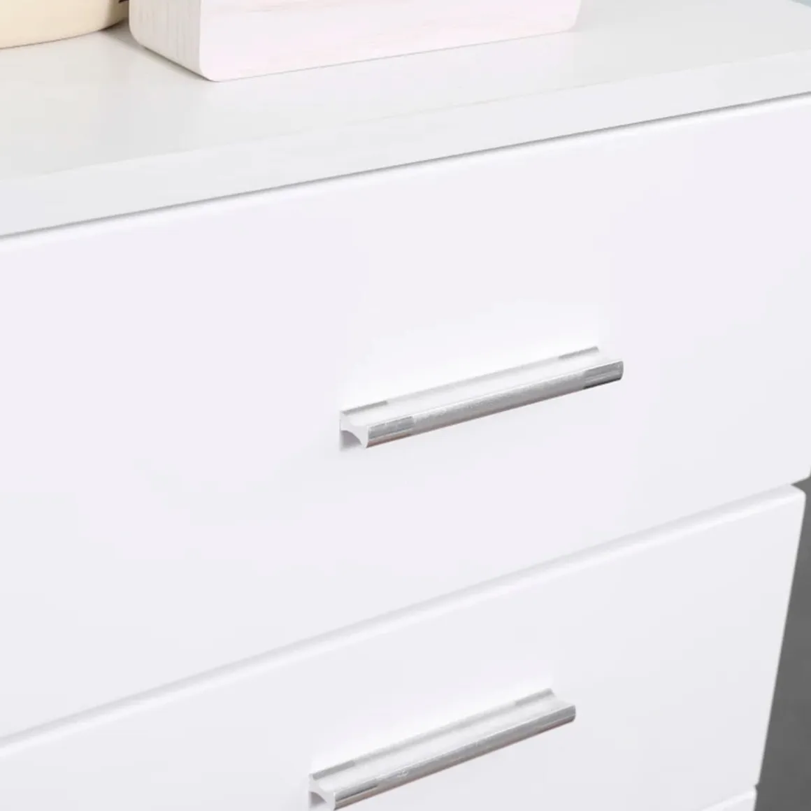 Armario auxiliar de baño Bowe Kleankin 1 puerta + cajón + estante ajustable blanco77,5x35x30 cm