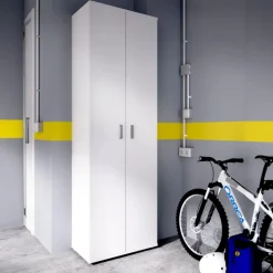 Armario auxiliar Fit 4 compartimentos blanco 190x61x35 cm