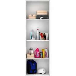 Armario auxiliar Fit 4 compartimentos blanco 190x61x35 cm
