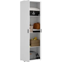 Armario auxiliar Fit 4 compartimentos blanco 190x61x35 cm