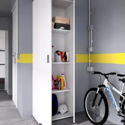 Armario auxiliar Fit 4 compartimentos blanco 190x61x35 cm