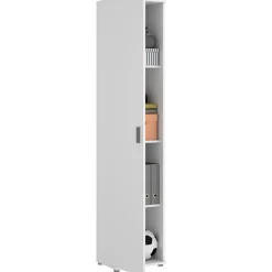 Armario auxiliar Fit 4 compartimentos blanco 190x39x35 cm