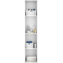 Armario auxiliar Fit 4 compartimentos blanco 190x39x35 cm