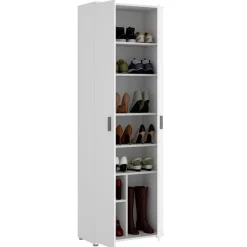 Armario auxiliar Fit 8 compartimentos blanco 190x61x35 cm