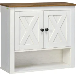Armario auxiliar Herkimer Kleankin armario + 1 compartimento blanco 52,5x60x19,5 cm