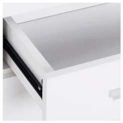 Armario auxiliar Homcom 3 armarios + 2 cajones blanco 76x106x35 cm