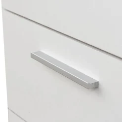 Armario auxiliar Kaixo 2 armarios + cajón blanco 187,7x41,4x34,5 cm
