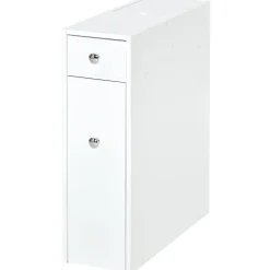 Armario auxiliar Lohia Homcom 2 cajones blanco 58x17x48 cm