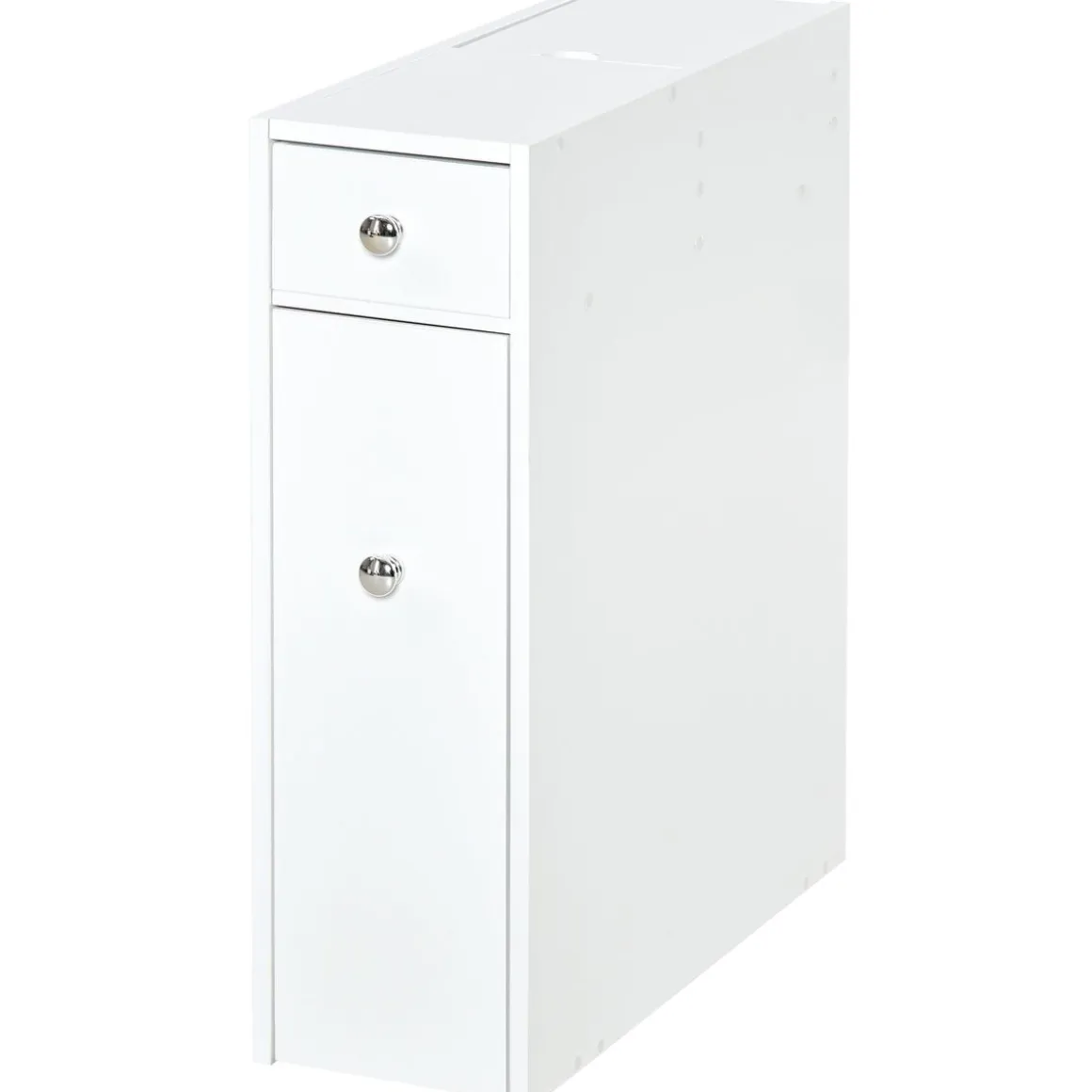 Armario auxiliar Lohia Homcom 2 cajones blanco 58x17x48 cm