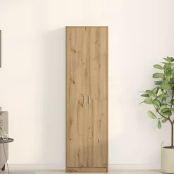Armario auxiliar Melihe 4 estantes natural 189x55x25 cm
