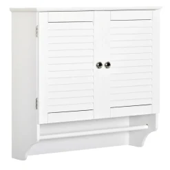 Armario auxiliar Tizza Kleankin 2 puertas con estante blanco 60x60x23 cm