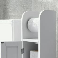 Armario auxiliar Turhe 3 compartimentos blanco 80x20x20 cm