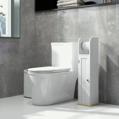 Armario auxiliar Turhe 3 compartimentos blanco 80x20x20 cm