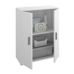 Armario bajo Fit 2 puertas 2 estantes blanco 83,8x60,9x35 cm