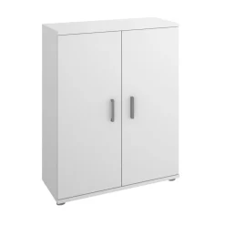 Armario bajo Fit 2 puertas 2 estantes blanco 83,8x60,9x35 cm
