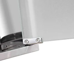 Armario botiquín Homcom 3 niveles acero inox 48x25x12 cm