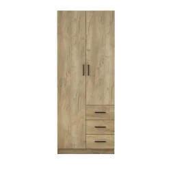 Armario Colorado 2 puertas con 3 cajones 200x80x58 cm