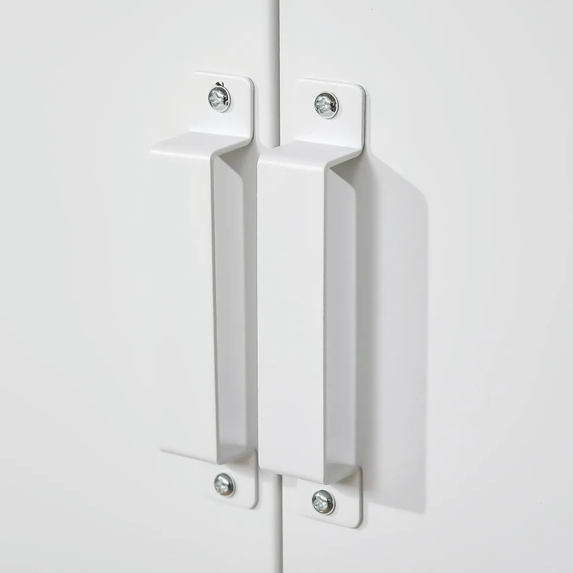 Armario Corvino Homcom 2 puertas metálico blanco 110x75x33 cm