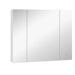 Armario de baño Chakra Kleankin con luz LED blanco 75x90x15 cm
