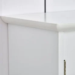Armario de baño con espejo para pared blanco 63x60x18 cm